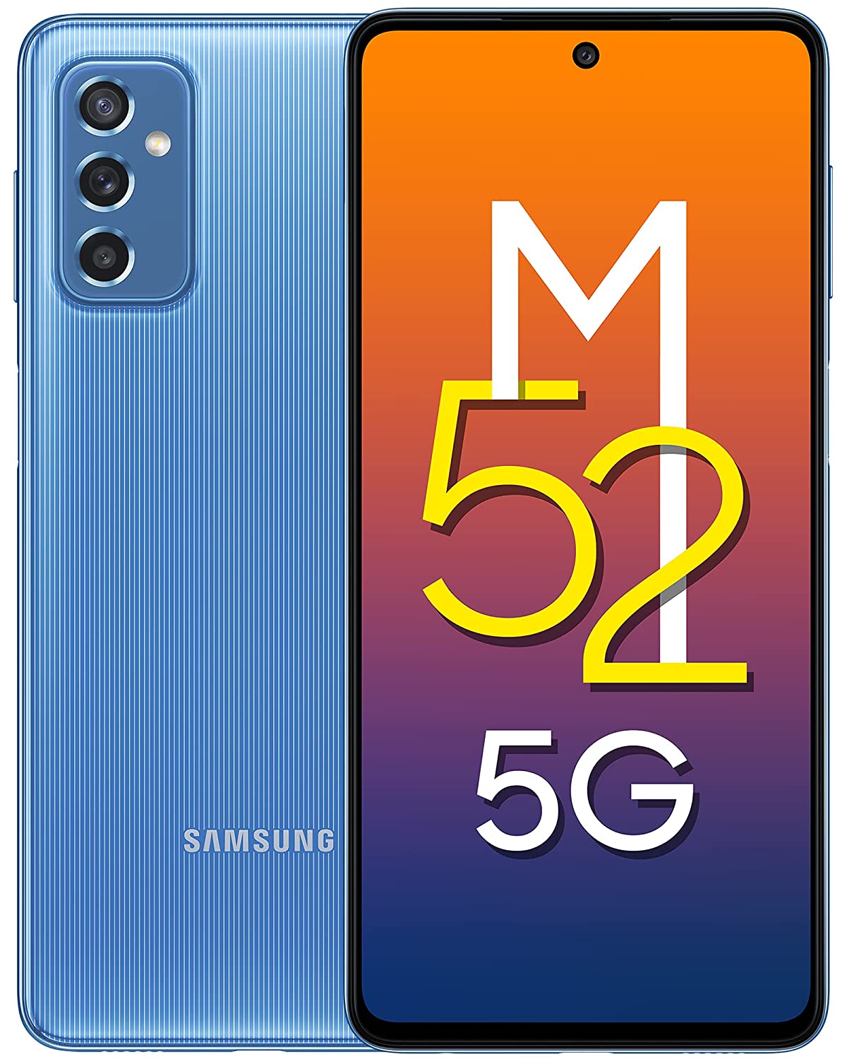 Samsung Galaxy M52 5G (ICY Blue, 6GB RAM, 128GB Storage)