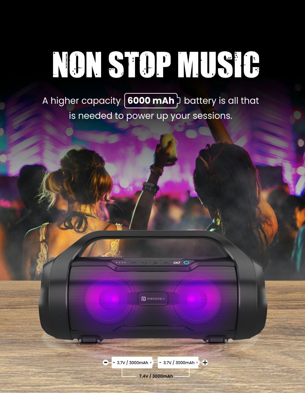 Portronics Dash 12 Bluetooth Party Speaker Launched in India