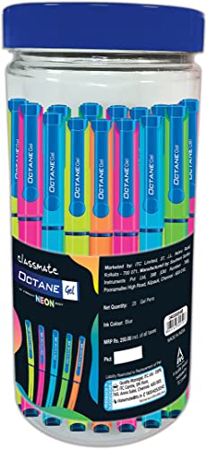 Brighten Up Your Notes and Artwork with Classmate Octane Neon- Blue Gel Pens