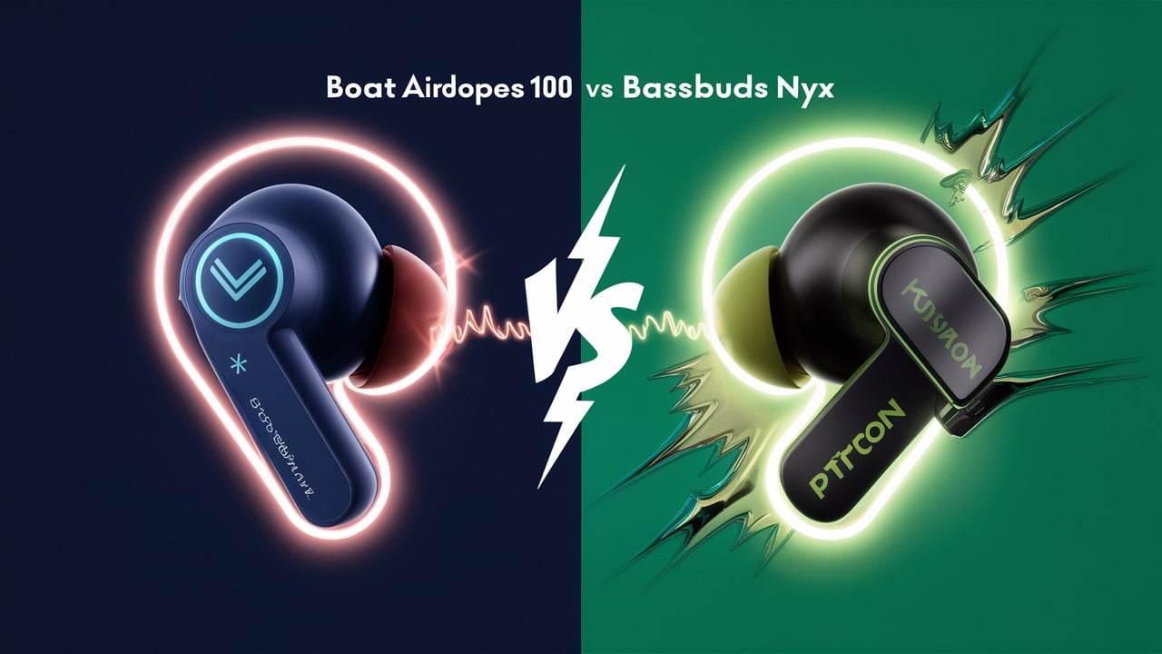 Boat Airdopes 100 VS Ptron Bassbuds Nyx Comparison